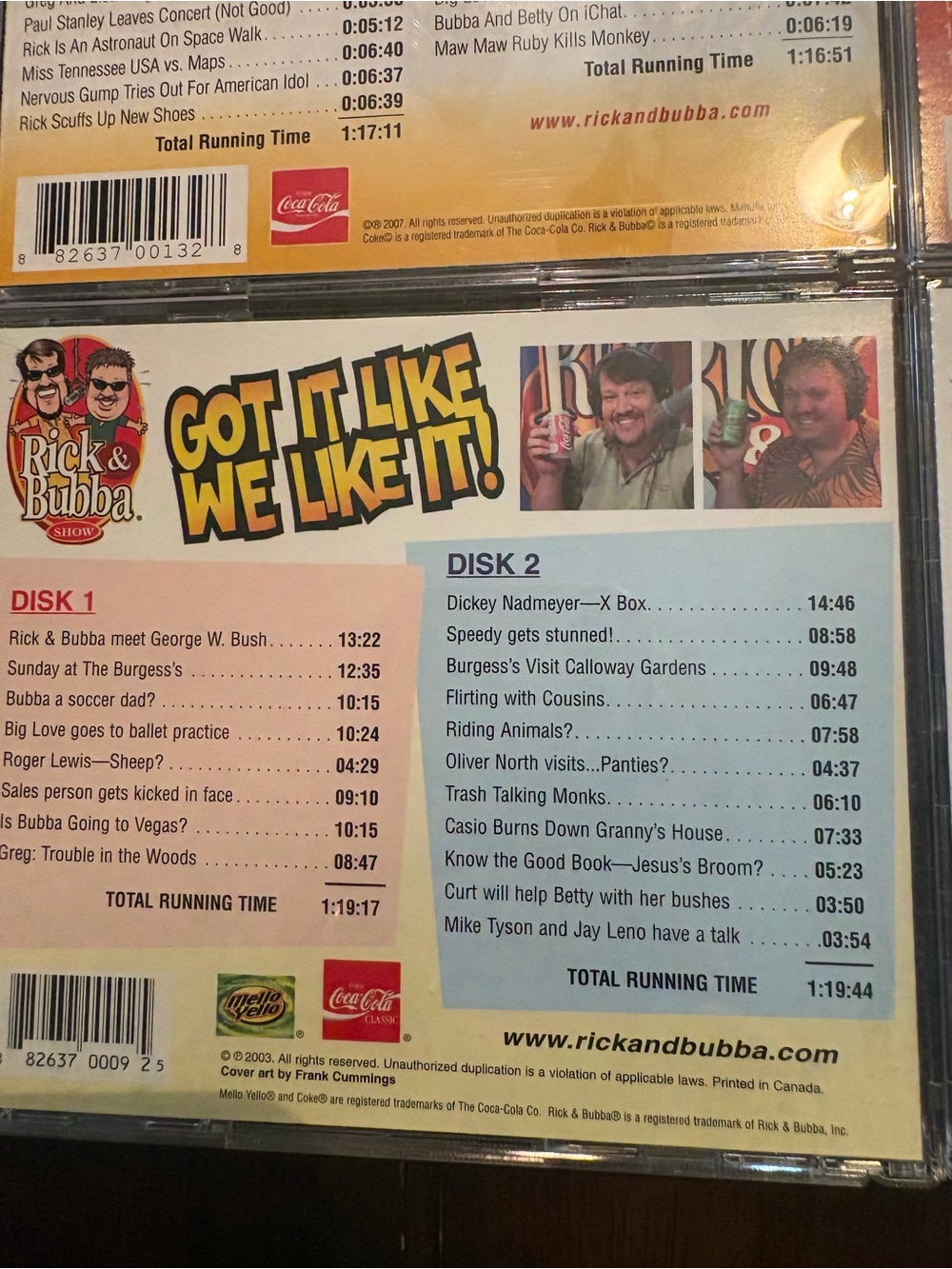 Rick & Bubba CD 2 Disc Bundle of 5 (10 CDs total) - Picture 6 of 7